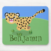 Niedlicher Kinderzettel mit Cartoon-Abbildung Mousepad (Vorne)