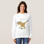 Niedlicher Kinderzettel mit Cartoon-Abbildung Sweatshirt (Vorne ganz)