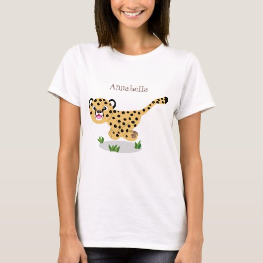 Niedlicher Kinderzettel mit Cartoon-Abbildung T-Shirt (Vorderseite)
