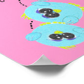 Niedlicher Kinderzimmer Room Bird Poster (Ecke)