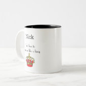 Niedlicher King Crown-Zitat Zwei-Tone-Kaffee-Tasse Zweifarbige Tasse (Vorderseite Links)