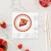 Niedlicher Kirschkuchen Serviette (Beispiel)