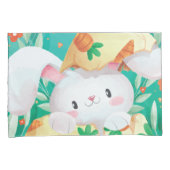 Niedlicher Kissenbezug Osterhasewatercolor-| (Vorderseite-Rechts)