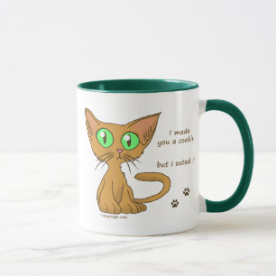 Niedlicher Kitty aß Ihr Plätzchen Tasse