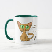 Niedlicher Kitty aß Ihr Plätzchen Tasse (Links)