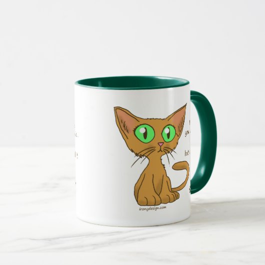 Niedlicher Kitty aß Ihr Plätzchen Tasse (VorderseiteRechts)