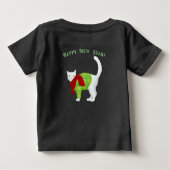 Niedlicher Kitty Christmas Tree T - Shirt (Rückseite)