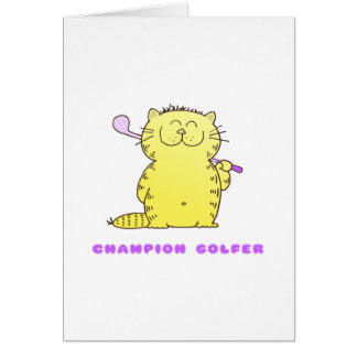 Niedlicher Kitty-Golfspieler