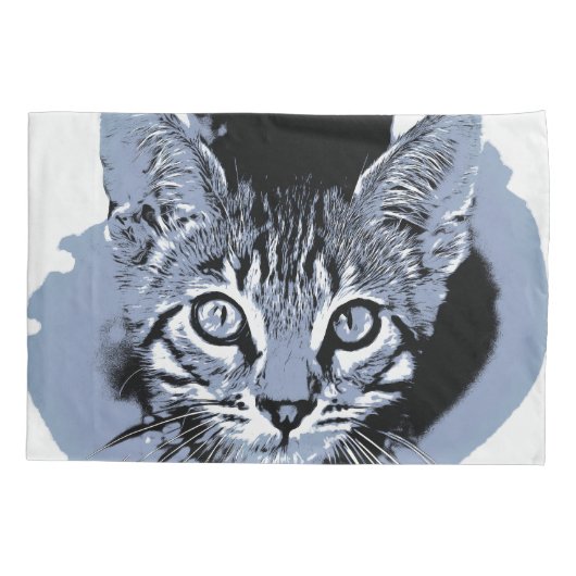 Niedlicher Kitty Kissenbezug (Rückseite)