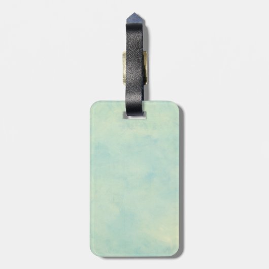 Niedlicher Kitty-kleiner Kuchen Gepäckanhänger (Rückseite vertikal)