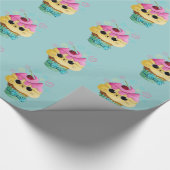 Niedlicher Kitty-kleiner Kuchen Geschenkpapier (Ecke)