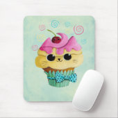 Niedlicher Kitty-kleiner Kuchen Mousepad (Mit Mouse)
