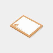 Niedlicher Kitty mit Maus Post-it Klebezettel (angewinkelt)