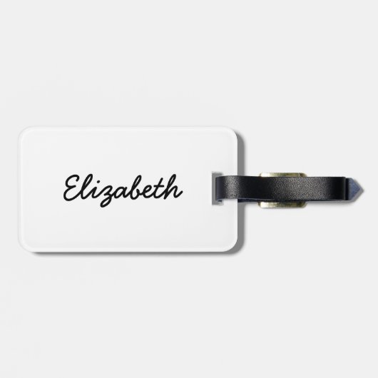 Niedlicher Kittyteddy-Bär Gepäckanhänger (Rückseite horizontal)