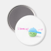 niedlicher Kiwibaby-Magnet Magnet (Vorderseite/Rückseite)