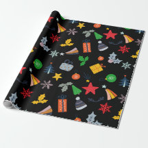Niedlicher klassischer Motif Weihnachts Schwarzer