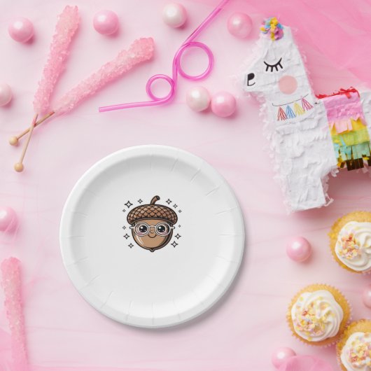 niedlicher klassischer T - Shirt Pappteller (Party)