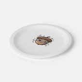 niedlicher klassischer T - Shirt Pappteller (Schrägansicht)