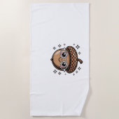 niedlicher klassischer T - Shirt Strandtuch (Vorderseite)