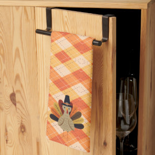 Niedlicher, klassischer/Vintager Erntedank Türkei Geschirrtuch