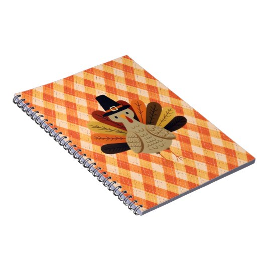 Niedlicher, klassischer/Vintager Erntedank Türkei Notizblock (Rechte Seite)