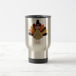 Niedlicher, klassischer/Vintager Erntedank Türkei Reisebecher