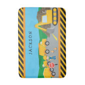 Niedlicher Kleinbauwagen Mit Monogramm Badematte (Vorderseite Vertikal)