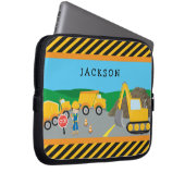 Niedlicher Kleinbauwagen Mit Monogramm Laptopschutzhülle (Vorne Rechts)