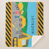 Niedlicher Kleinbauwagen Mit Monogramm Sherpadecke (Vorderseite)