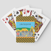 Niedlicher Kleinbauwagen Mit Monogramm Spielkarten (Rückseite)