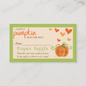 Niedlicher Kleine Pumpkin Babydusche Windelwanne Begleitkarte (Vorderseite)