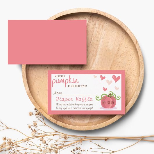 Niedlicher Kleine Pumpkin Babydusche Windelwanne Begleitkarte