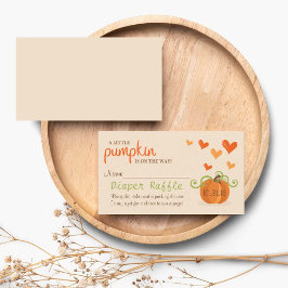 Niedlicher Kleine Pumpkin Babydusche Windelwanne Begleitkarte