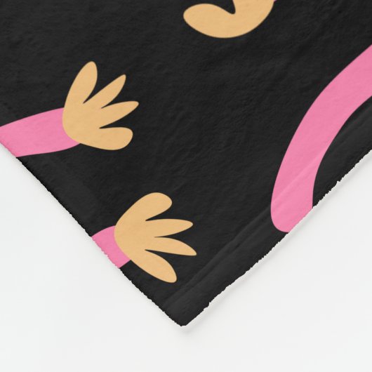 Niedlicher kleiner Affe Fleecedecke (Ecke)