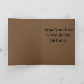 Niedlicher kleiner Affe Geburtstag Karte (Innenseite)