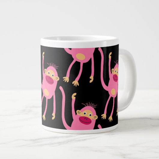 Niedlicher kleiner Affe Jumbo-Tasse (Vorderseite Rechts)