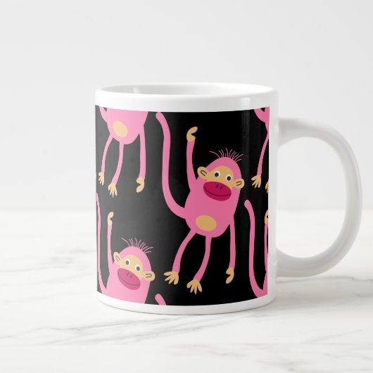 Niedlicher kleiner Affe Jumbo-Tasse (Rechts)