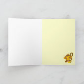 Niedlicher kleiner Affe Karte (Innenseite)