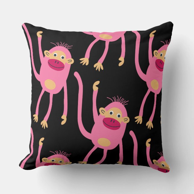 Niedlicher kleiner Affe Kissen (Vorderseite)