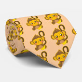 Niedlicher kleiner Affe Krawatte (Gerollt)