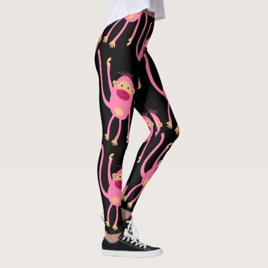 Niedlicher kleiner Affe Leggings (Rechts)