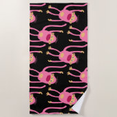 Niedlicher kleiner Affe Strandtuch (Vorderseite)