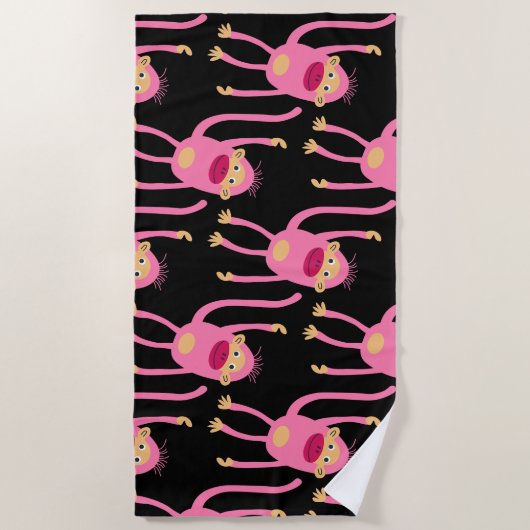 Niedlicher kleiner Affe Strandtuch (Vorderseite)