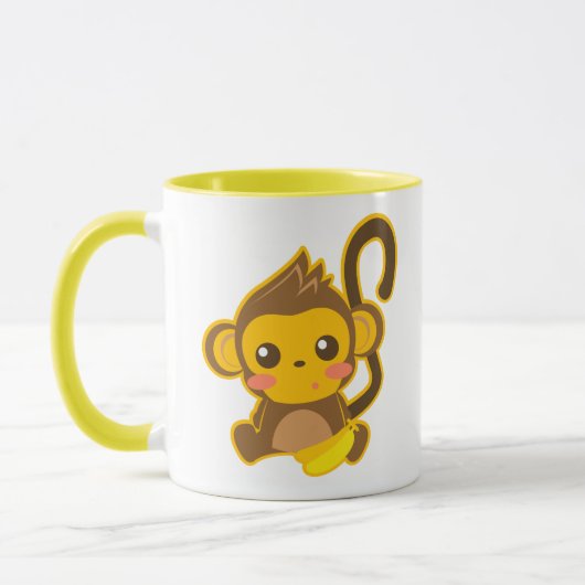 Niedlicher kleiner Affe Tasse (Links)