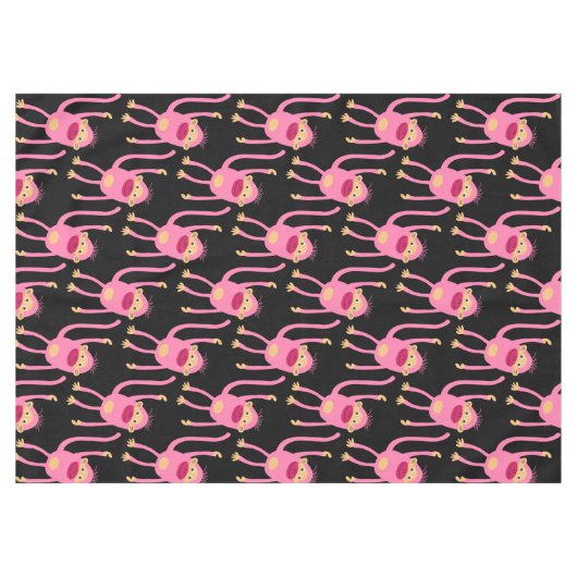 Niedlicher kleiner Affe Tischdecke (Vorderseite (Horizontal))