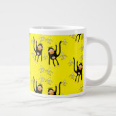 Niedlicher kleiner Affe und Bananen Jumbo-Tasse (Rechts)