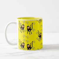 Niedlicher kleiner Affe und Bananen