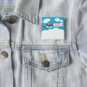 Niedlicher kleiner Airplane Boy Geburtstagskopf Button (Beispiel)