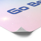 Niedlicher kleiner Astronaut mit Rakete Poster (Ecke)