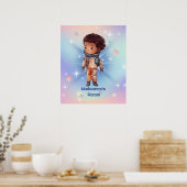 Niedlicher kleiner Astronaut Poster (Küche)